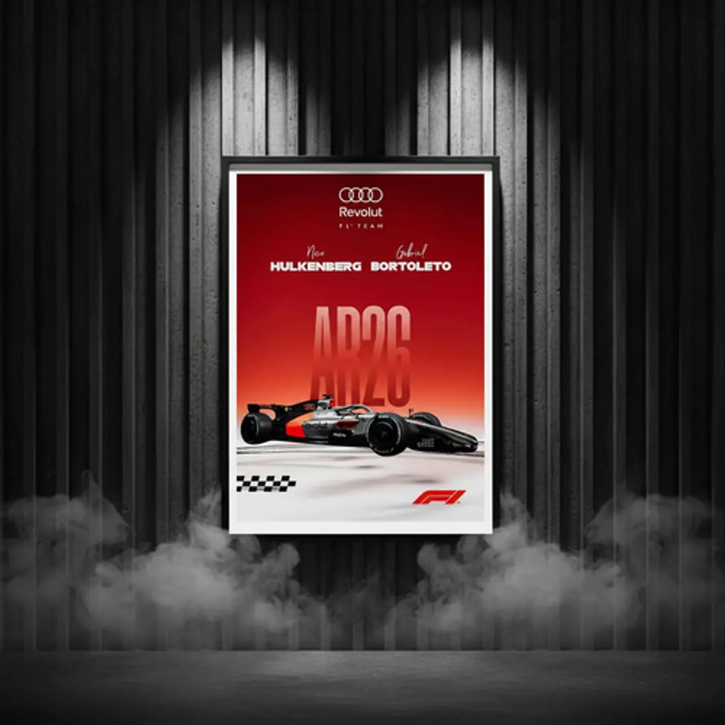 Cuadro Coche De Fórmula 1 Audi Ar26 Pilotos 1