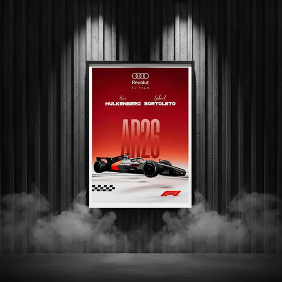Cuadro Coche De Fórmula 1 Audi Ar26 Pilotos 1