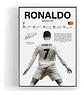 6 Cuadro Cristiano Ronaldo Cr7 Leyenda Futbol + Marco - Miniatura 2