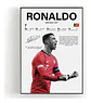 6 Cuadro Cristiano Ronaldo Cr7 Leyenda Futbol + Marco - Miniatura 3