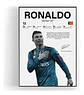 6 Cuadro Cristiano Ronaldo Cr7 Leyenda Futbol + Marco - Miniatura 4