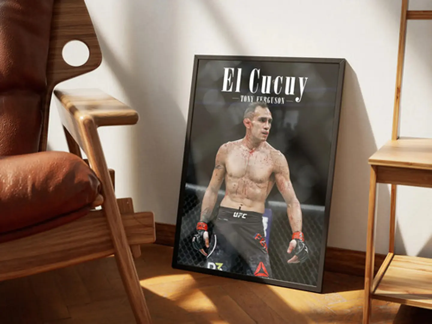 Cuadro Tony Ferguson El Cucuy Peso Ligero Ufc + Marco 2