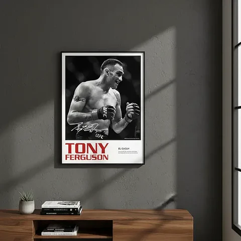 Cuadro Tony Ferguson El Cucuy Peso Ligero Ufc + Marco