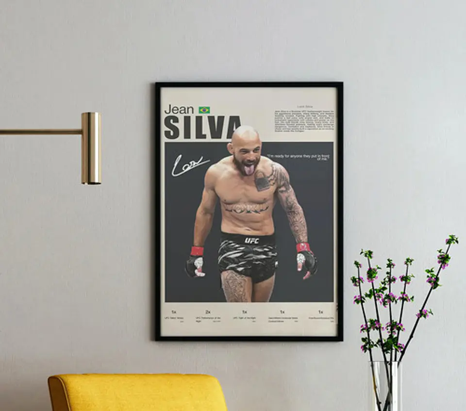 Cuadro Jean Lord Silva Peso Pluma Ufc + Marco 3