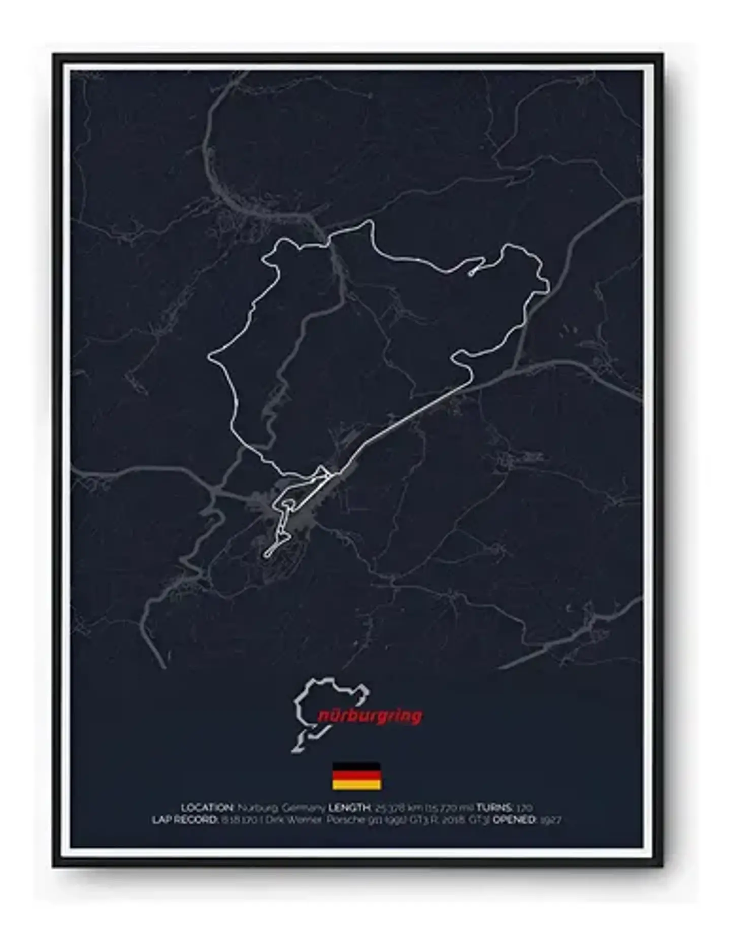 Cuadro Circuito Nürburgring Nordschleife Alemania 2
