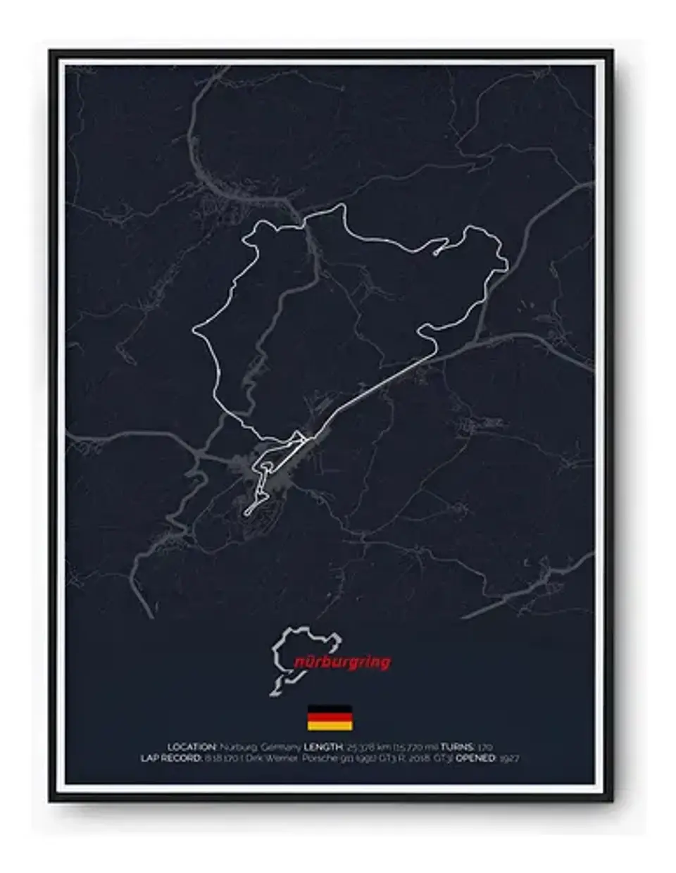 Cuadro Circuito Nürburgring Nordschleife Alemania 2