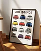 Cuadro Coches Deportivos Japoneses Icónicos Auto Jdm + Marco - Miniatura 3