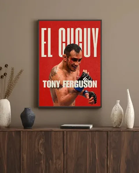 Cuadro Tony Ferguson El Cucuy Peso Ligero Ufc + Marco