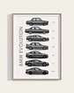 Cuadro Evolución Bmw + Marco - Miniatura 1