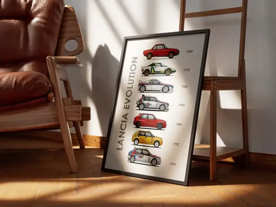 Cuadro Evolución Lancia Motorsport + Marco 3