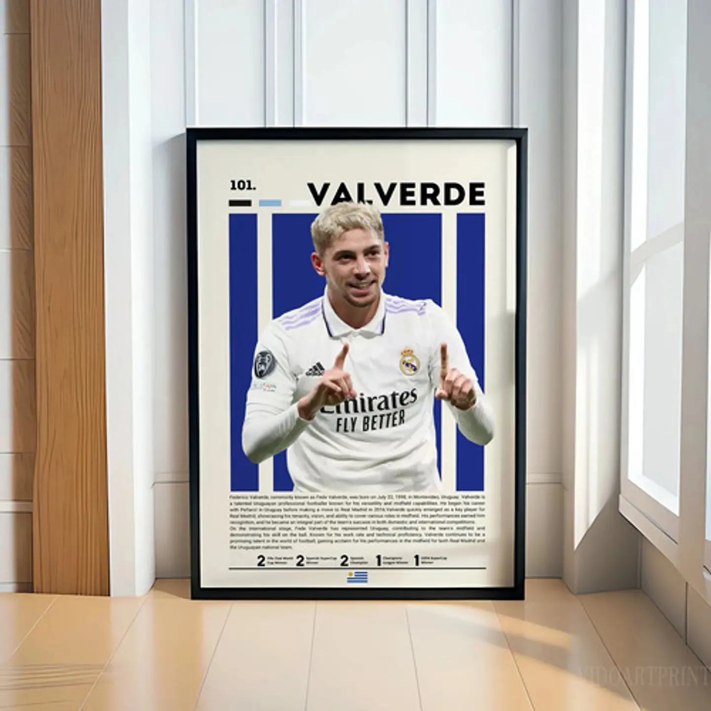 Cuadro Fútbol Federico Valverde El Halcón Real Madrid 1