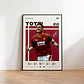 Cuadro Fútbol Francesco Totti Il Capitano As Roma Leyenda - Miniatura 3