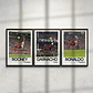 Cuadro Chilena Fútbol Rooney Garnacho Cristiano Ronaldo - Miniatura 1