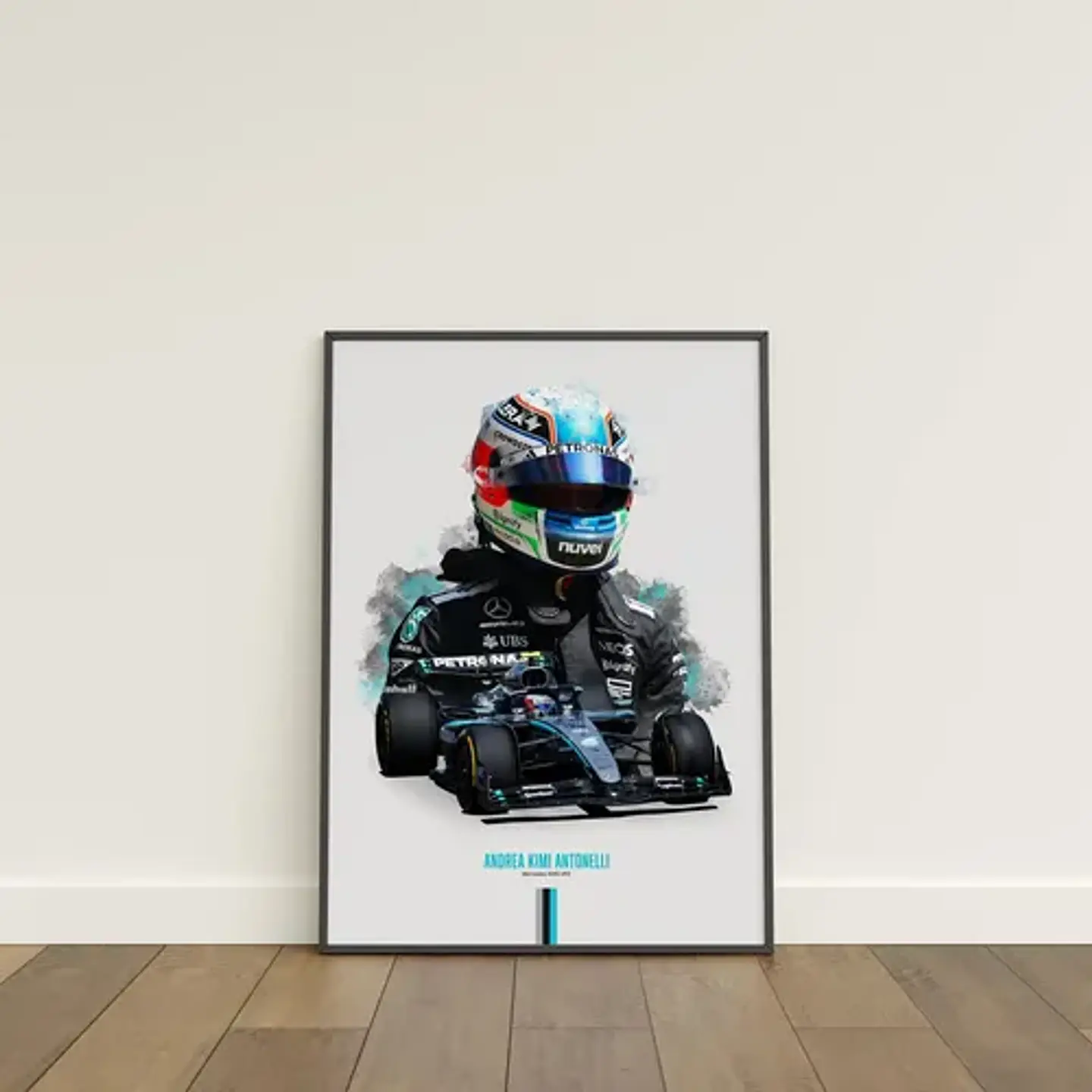 10 Cuadros Kimi Antonelli Mercedes Benz F1 Decoración 1