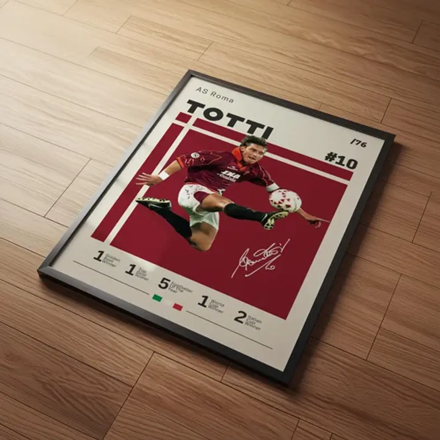 Cuadro Fútbol Francesco Totti Il Capitano As Roma Leyenda 2