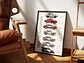 Cuadro Evolución Toyota Motorsport + Marco Negro - Miniatura 1