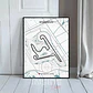 Cuadro Gran Premio De China F1 Circuito De Shanghái + Marco - Miniatura 2