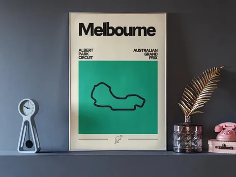 Cuadro Fórmula 1 Circuito Australia Pista Melbourne 2026 F1