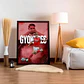 Cuadro Fútbol Viktor Gyökeres Arsenal + Marco - Miniatura 1