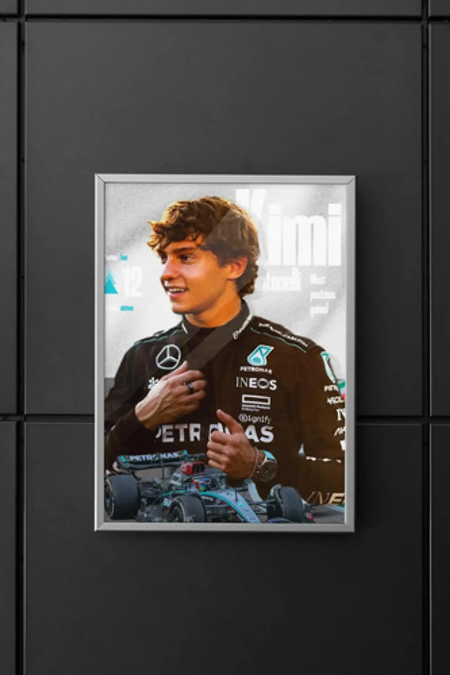 10 Cuadros Kimi Antonelli Mercedes Benz F1 Decoración 1
