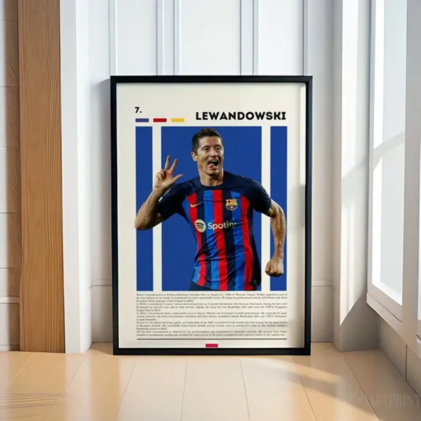 Cuadro Fútbol Robert Lewandowski Lewy Goleador 1