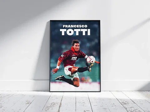 Cuadro Fútbol Francesco Totti Il Capitano As Roma Leyenda