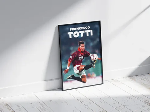 Cuadro Fútbol Francesco Totti Il Capitano As Roma Leyenda