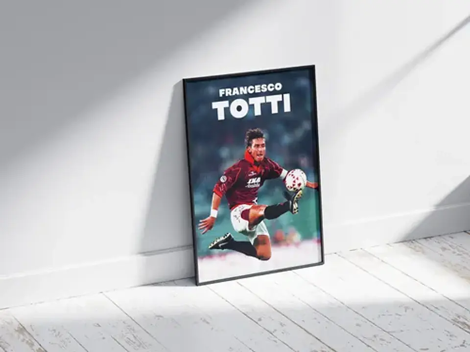 Cuadro Fútbol Francesco Totti Il Capitano As Roma Leyenda 2