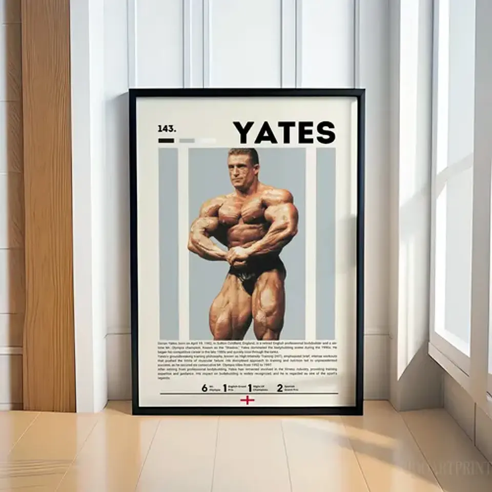 Cuadro Culturismo Dorian Yates Mr Olympia Leyenda Bodybuildi 1