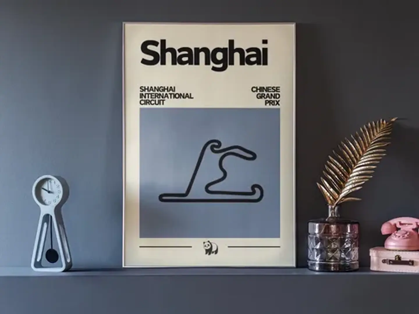 Cuadro Gran Premio De China F1 Circuito De Shanghái + Marco 1