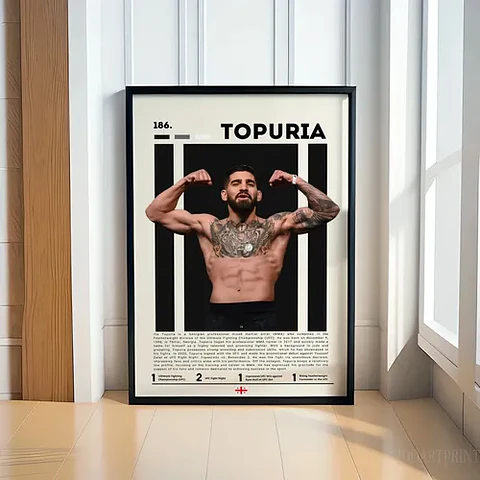 Cuadro Ufc Ilia Topuria El Matador Campeón Mma Artes Marcial