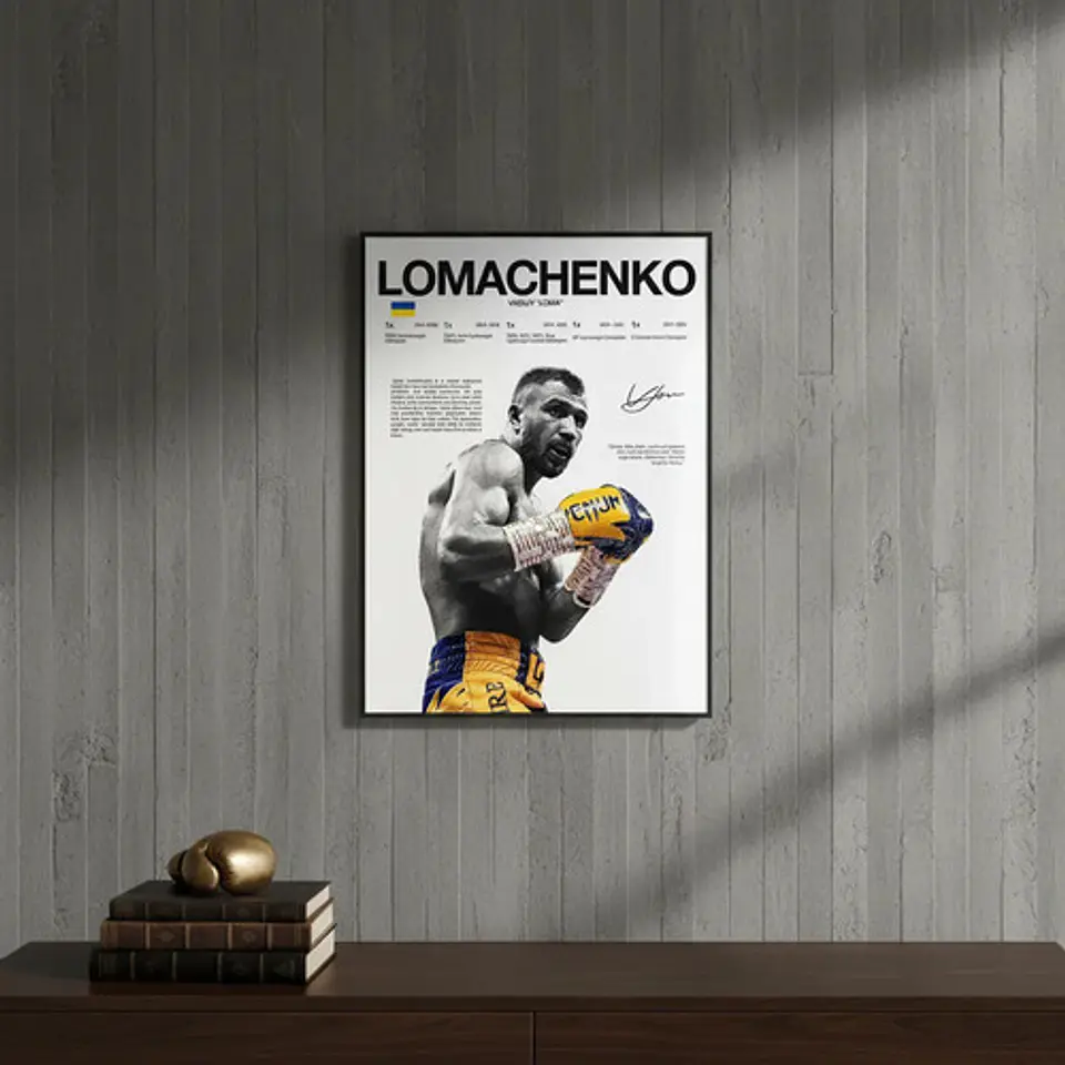 Cuadro Boxeo Vasiliy Lomachenko Loma Campeón Mundial 3