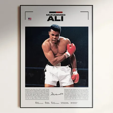 Cuadros Leyendas Boxeo Tyson, Ali, Pacquiao, Mayweather,usyk