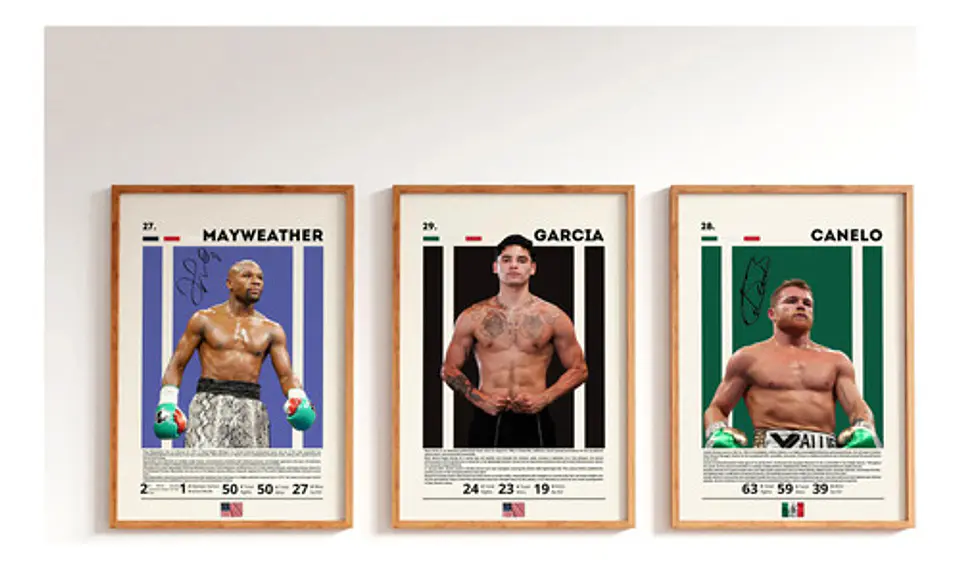 Cuadros De Boxeo Canelo Álvarez Floyd Mayweather Ryan García 1