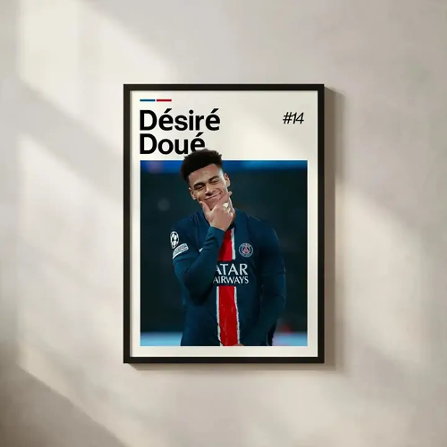 Cuadro Fútbol Désiré Doué Psg Joven Promesa Francia 3