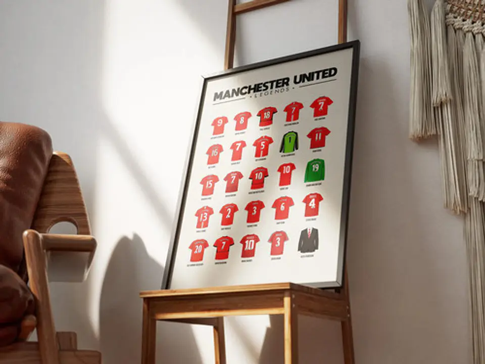 Cuadro Leyendas Del Manchester United | Íconos Red Devils 3