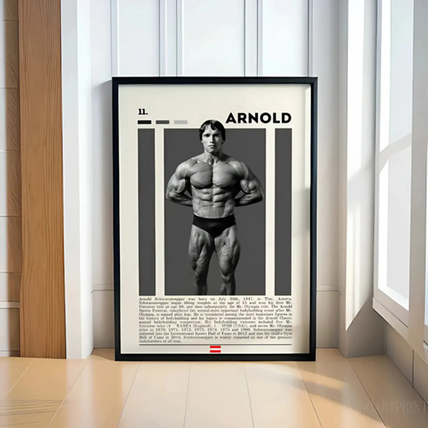 Cuadro Culturismo Arnold Schwarzenegger Mr Olympia Leyenda 2