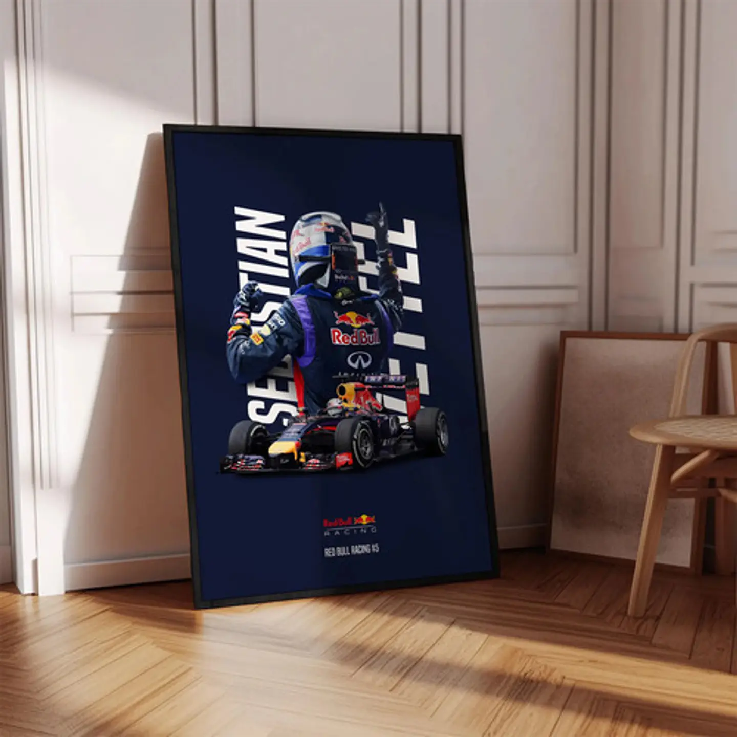 Cuadro Fórmula 1 Sebastian Vettel Red Bull Racing F1 Campeón 3