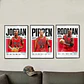 Cuadro Leyendas Chicago Bulls 90s Jordan Pippen Rodman Nba - Miniatura 1