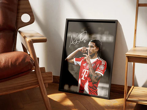 Cuadro Michael Olise Bayern Munich Firmado| Edición Especial