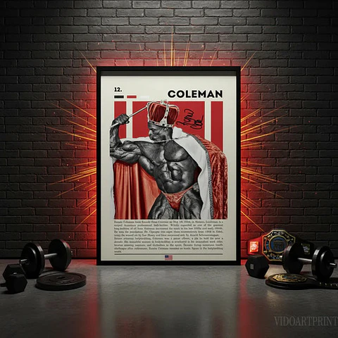 Cuadro Culturismo Ronnie Coleman Mr Olympia Leyenda Fitness