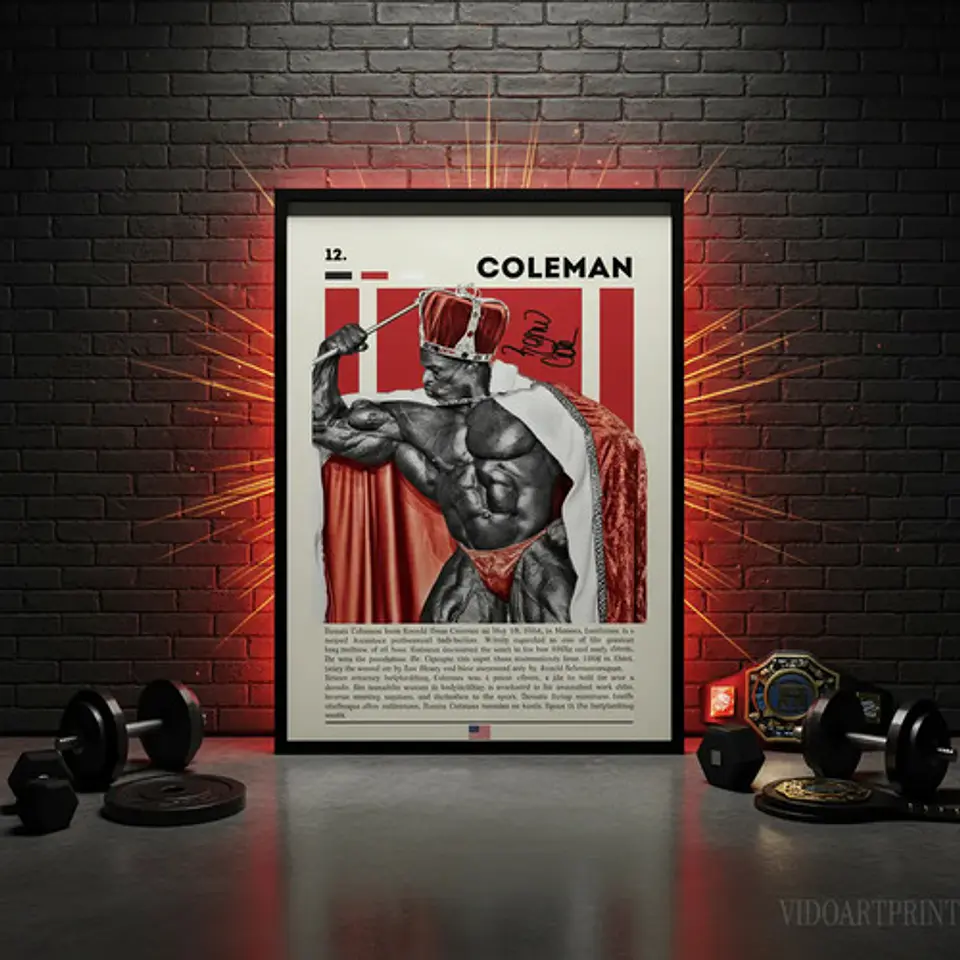 Cuadro Culturismo Ronnie Coleman Mr Olympia Leyenda Fitness 1