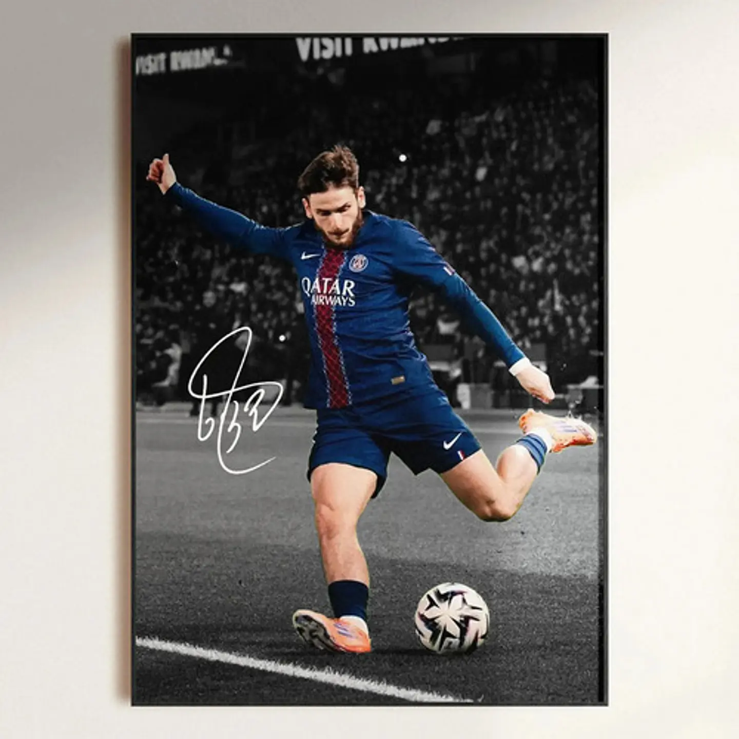 Cuadro Psg Dembélé, Barcola, Doué, Hakimi, Vitinha Futbol 1
