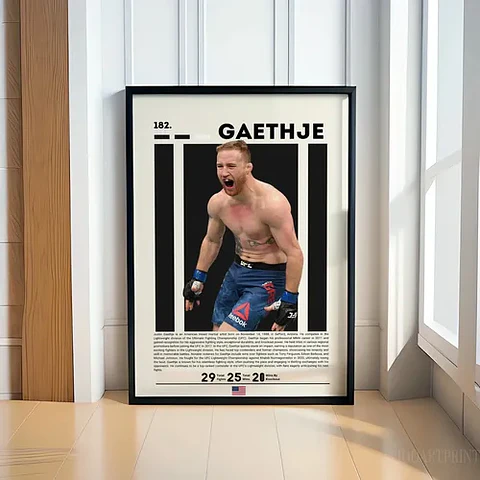 Cuadro Ufc Justin Gaethje The Highlight Mma Artes Marciales