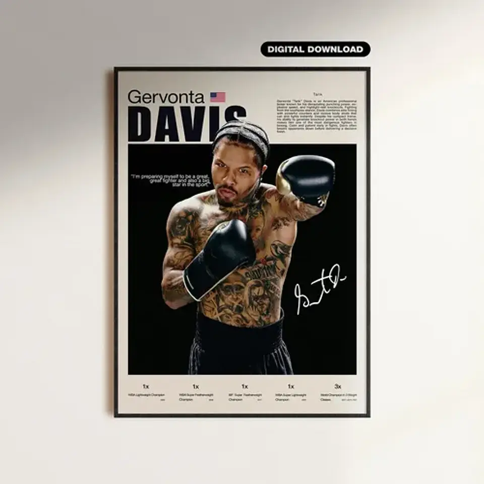 Cuadros Leyendas Boxeo Gervonta Davis Boxeador 1
