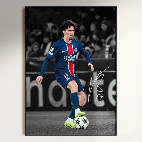 Cuadro Psg Dembélé, Barcola, Doué, Hakimi, Vitinha Futbol