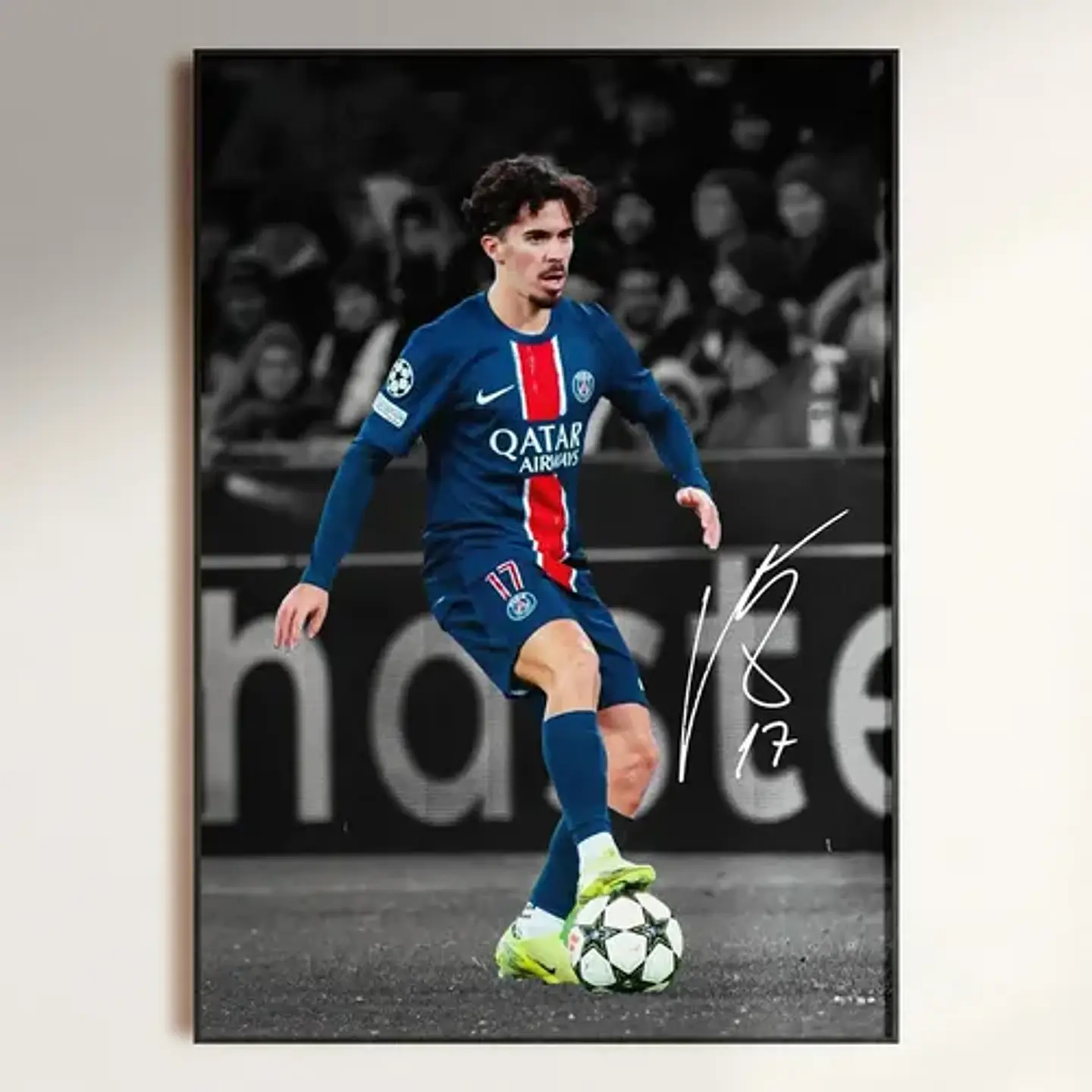 Cuadro Psg Dembélé, Barcola, Doué, Hakimi, Vitinha Futbol 1