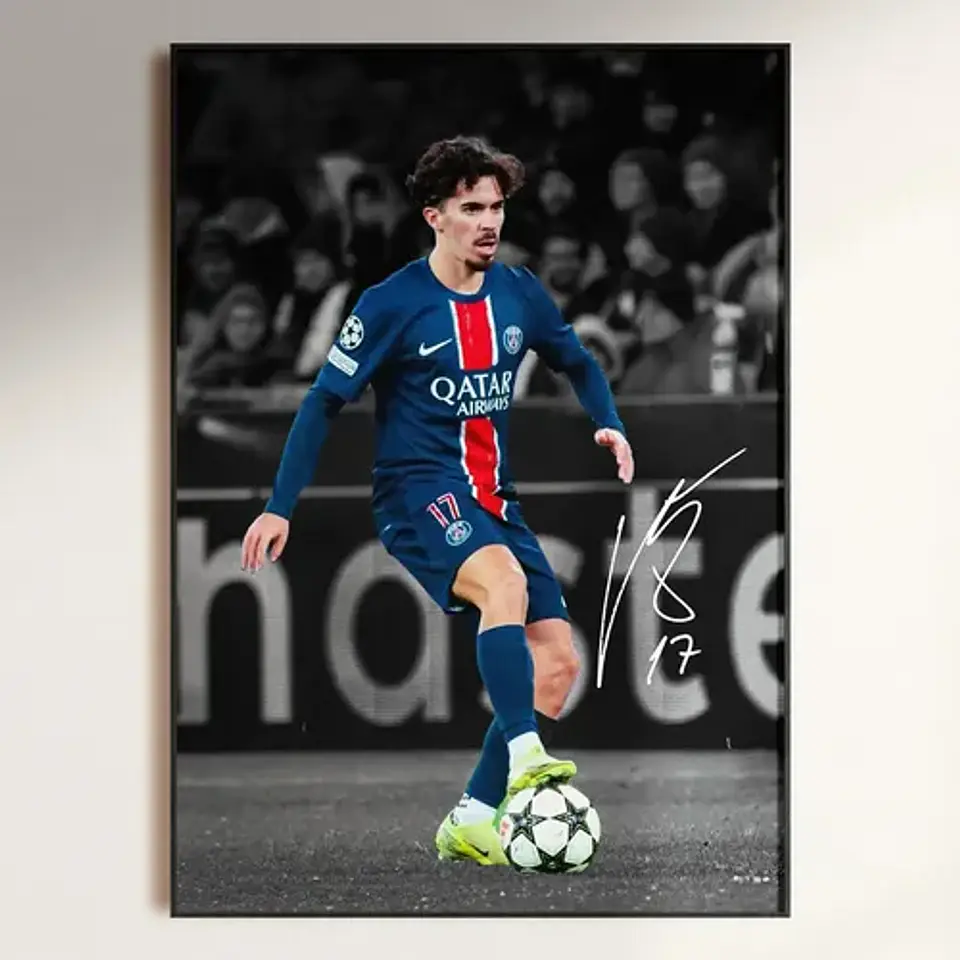Cuadro Psg Dembélé, Barcola, Doué, Hakimi, Vitinha Futbol 1