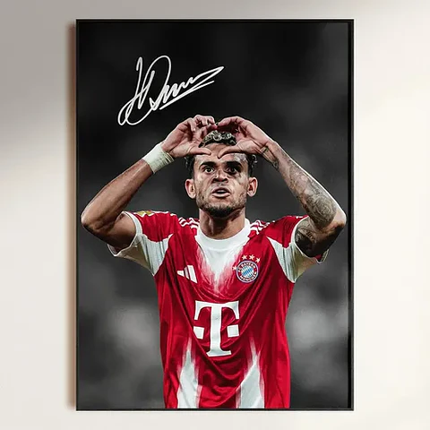 Cuadro Tridente Ofensivo | Kane, Olise Y Luis Díaz | Decorac