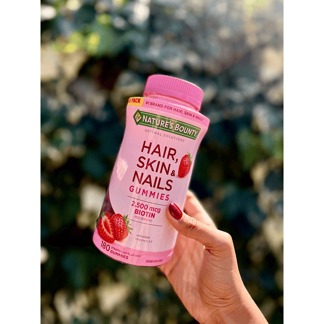 Hair, Skin, And Nails Vitamin Gomitas Biotina 180U 